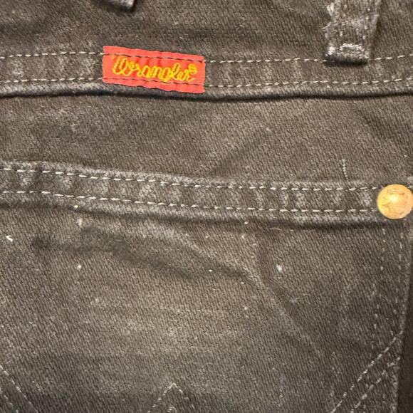 Wrangler 112315293 Cowboy Cut Black Slim Fit Jeans Womens Size 9x32 Black Denim - Picture 5 of 6